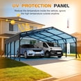 thumbnail image 2 of 20'x20' Galvanized Steel Carport Canopy, Heavy Duty Triangle Reinforced Frame, UV-Proof Waterproof Roof, Large Capacity for Car, SUV, Boat, Tractor, 2 of 8