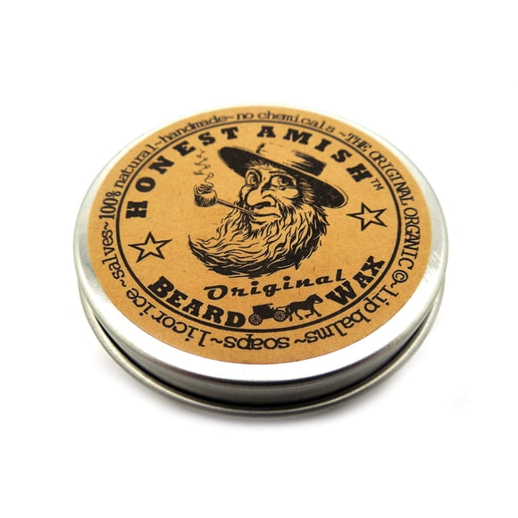 Cera para barba Honest Amish Original, totalmente natural y orgánica, 60 ml