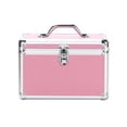 thumbnail image 1 of ziyahi Étui de Rangement Boîte à Maquillage Multifonctionnelle Conteneur à Bijoux Multicolore Étuis à Code Artisanat Valise pour Femmes Rose/l, 1 of 6