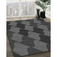 thumbnail image 3 of Ahgly Company Machine Washable Indoor Rectangle Transitional Charcoal Black Area Rugs, 6' x 9', 3 of 7