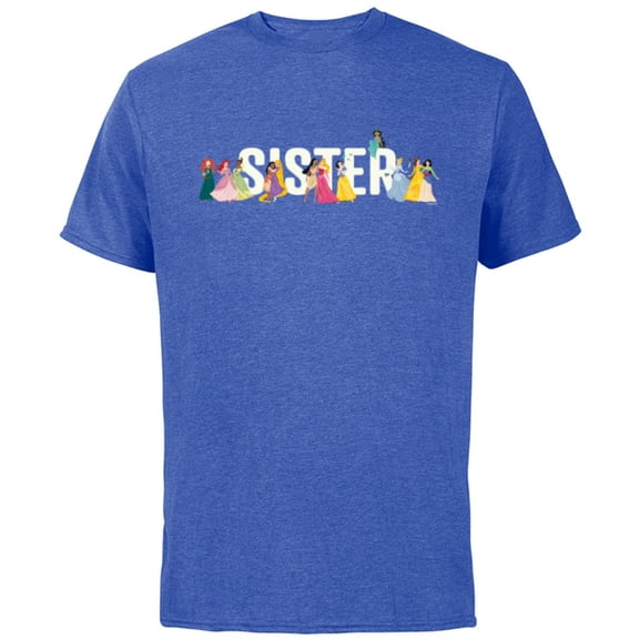 Disney Princess Squad Sister Family Trip Vacation Reunion - Short Sleeve Cotton T-Shirt for Adults - Customized-Royal Heather
