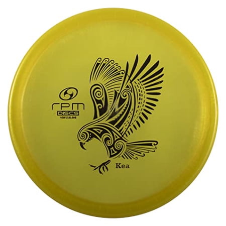 RPM Discs Kea Cosmic Plastic | Midrange Golf Disc | Utility Disc Golf Midrange [Stamp Color & Weight May Vary] (Yellow)