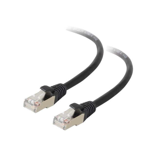 C2G 75 Pieds Cat5e Snagless Shielded (STP) Ethernet Network Patch Cable 75 Pieds - Black - Câble de Raccordement - RJ-45 (m) à RJ-45 (m) - - STP - CAT 5e - Moulé, Brin - Noir