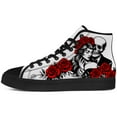 thumbnail image 3 of Aidianart Skull High Top Shoes Mens High Top Canvas Sneakers Size 8, 3 of 5
