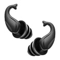 thumbnail image 4 of Tapones para los oídos impermeables para nadar con cancelación de ruido para viajar, trabajar y hacer surf. Negro, 4 of 7