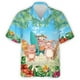 thumbnail image 2 of Camisa hawaiana divertida para hombre, linda camiseta hawaiana con estampado 3D de cerdo, blusa informal de manga corta con solapa, ropa de calle para hombre, 2 of 5