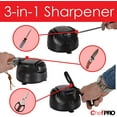 thumbnail image 6 of PREMIUS Compact 3-in-1 Electric Knife Sharpener System, Black, 6 of 8