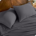thumbnail image 1 of Bare Home Juego de Fundas de Almohada TENCEL™ - Lyocell Derivado Del Eucalipto - Estándar, Gris Hierro Forjado, 1 of 6