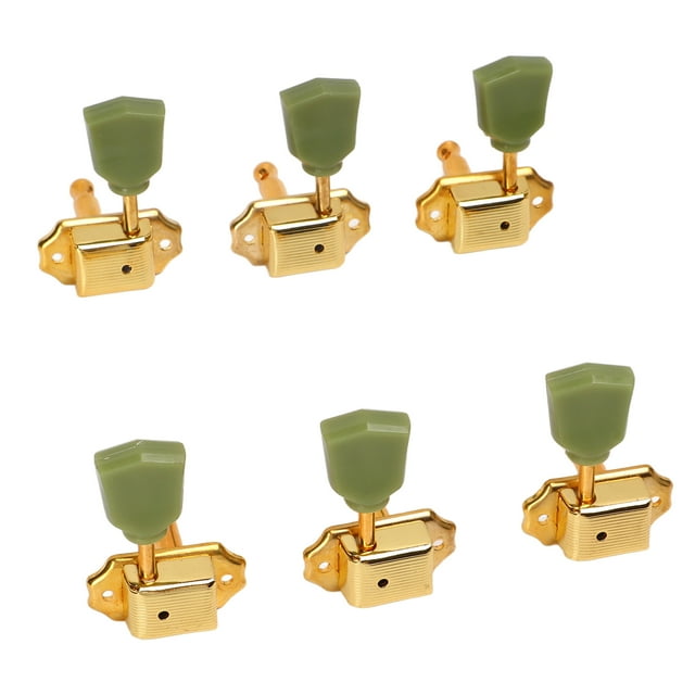 Llave de afinación de guitarra, 6 piezas Llave de afinación de cuerdas Llave de afinación de guitarra semisellada Clavija de afinación de metal Fabricada por expertos