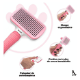 thumbnail image 3 of Cepillo  Bloosom Peine Para Perro Gato Mascotas Quitar Exceso De Pelo Rosa, 3 of 4