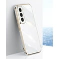 thumbnail image 2 of Compatible with Galaxy S21+ Plus Case Cover Cute Full Camera Lens Protection & Electroplate Shockproof Bumper Case Soft TPU Protective Phone Cases for Samsung Galaxy S21 Plus 5G 6.7"-White, 2 of 13