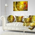 thumbnail image 3 of Designart Bright Yellow Stormy Sky - Abstract Throw Pillow - 12x20, 3 of 5