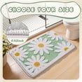 thumbnail image 5 of SIXHOME 20"x32" Cute Daisy Bathroom Rug Non Slip Bath Mat Fluffy Soft Super Absorbent Quick Dry Bathroom Mat Machine Washable Tufted Floral Bath Mats for Bathroom Floor Green, 5 of 7