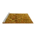thumbnail image 2 of Ahgly Company Machine Washable Indoor Square Persian Yellow Traditional Area Rugs, 5' Square, 2 of 4