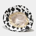 thumbnail image 5 of Kcolen Cow Print Bucket Hat with Cute Horn Ears, Unisex Cow Print Summer Beach Cute Casual Outdoor Sun Hat Fisherman's Cow Bucket Hat,White, 5 of 6