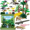 thumbnail image 1 of Set de juguetes LuciPaw de 33 piezas: kit diorama de animales de la selva tropical, 1 of 9