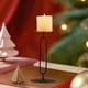 thumbnail image 1 of Iron O-Shaped Candlestick Holder for Dining Table and Home Decor in Gold or Black Minimalist Style, 1 of 6