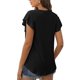 thumbnail image 4 of Camisetas para Mujer Fiudx Cuello Redondo Verano Manga Corta Suelta Tops, 4 of 6