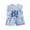 Blue, variant on Kids Boy Summer Outfits Crew Neck Sleeveless Letter Print T-Shirt Casual Shorts Sets Clothes for Toddler Boys 6-7 Years Boys Clothes