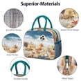 thumbnail image 4 of Lunch Bag Lunch Box for Women Reusable Insulated Lunch Bags,Water-Resistant Beach Starfish Scallop Cooler Lunch Tote Bag, Large Capacity for Work Travel Picnic, 4 of 6