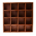 thumbnail image 2 of Wall Cabinet Wood Shelf Home Kitchen Organizer Display 16 Grids, 2 of 7