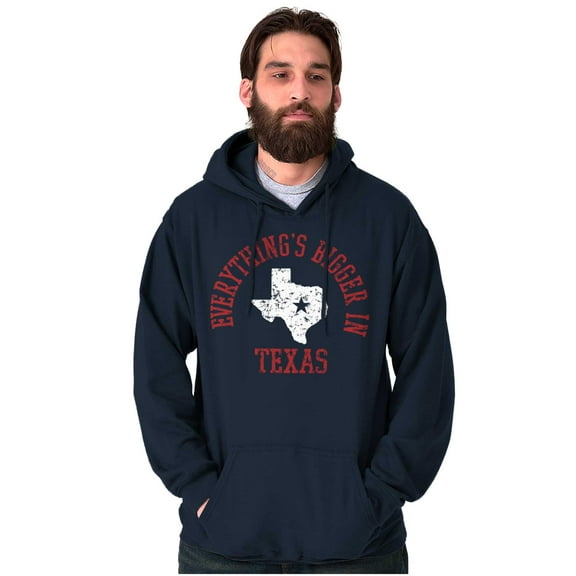 Bigger In Texas Lone Star State Pride Hoodie Sweatshirt Women Men Brisco Brands S