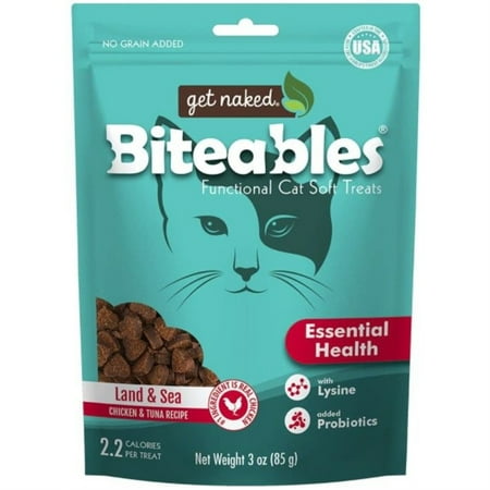 UPC: 0657546912672 | Get Naked Essential Health Biteables Soft Cat Treats Land and Sea Flavor
