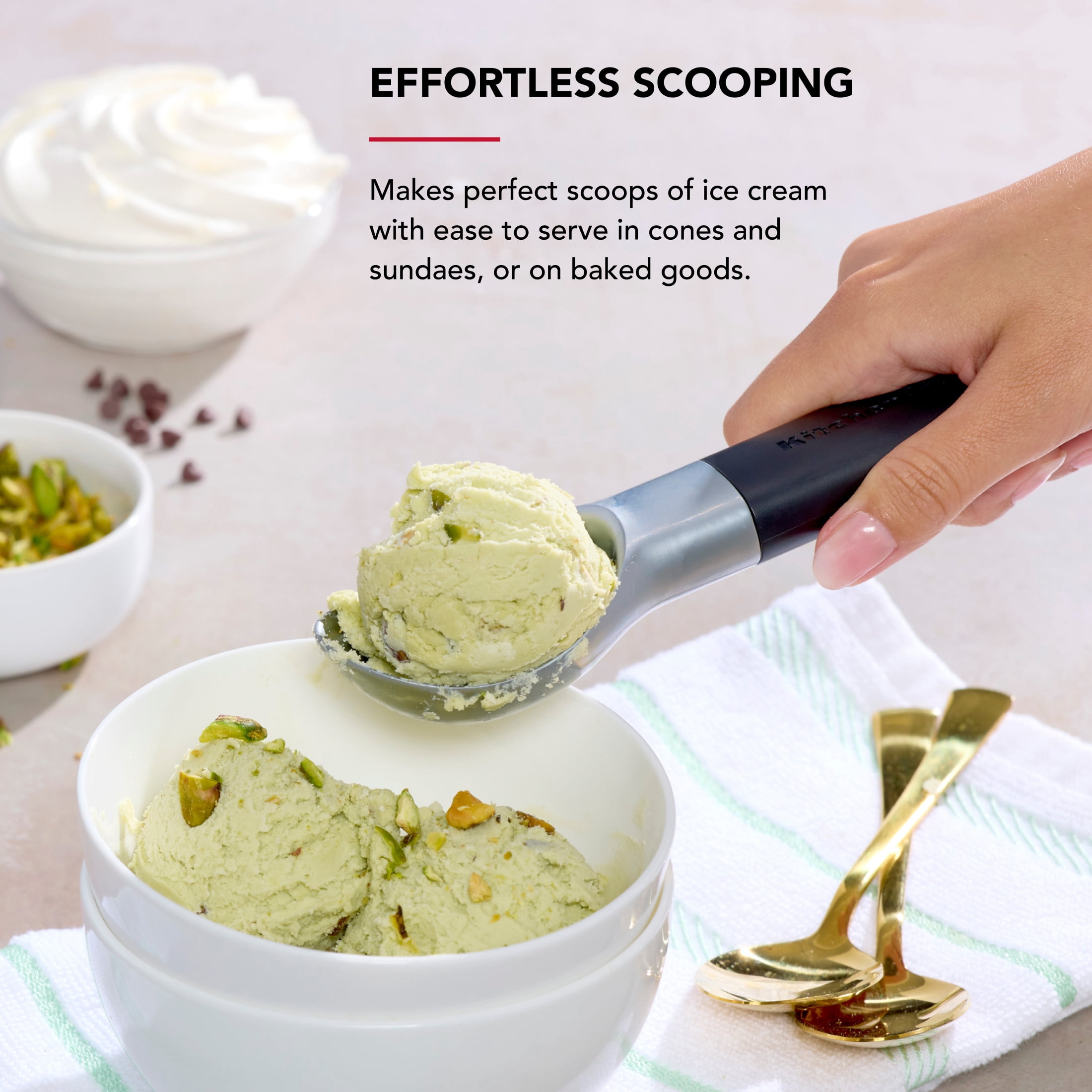 KitchenAid Ice Cream Scoop, Black