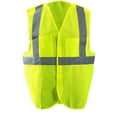 thumbnail image 1 of Occunomix LUX-SSGCB-YL/XL Class 2 High Visibility Mesh 5-Point Break-Away Vest, Large/X-Large, Yellow, 1 of 4