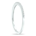 thumbnail image 2 of Women's 1/10 Carat TW 1MM Thin Diamond Wedding Band in 10K White Gold, 2 of 5