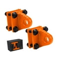 thumbnail image 3 of Colaxi 2 Pieces D Shackle Bracket with Backer Plate, Rugged, Universal, Towing Accessories for Pickup Trucks Vehicle ATV UTV Orange, 3 of 8
