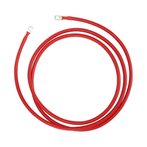 1 Pc Battery Inverter Cable 6 AWG Gauge 7FT 5/16" Lug Battery Cable Universal for Car Vehicle Boat RV Solar Tinned Copper Red