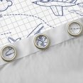 thumbnail image 4 of Homewish Cartoon Helicopter Print Black Out Curtains, Square Buffalo Plaid Curtains Pack of 2 (42x63 Each), Teens Kids Boys Girls Bedroom Curtains, Curtains and Drapes Decor, 4 of 6