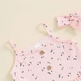 thumbnail image 5 of Cethrio Toddler Girls Shirts and Shorts Set, Summer Gifts Sleeveless Outfit Sets Pink Size 18-24 Months, 5 of 7