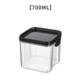 thumbnail image 1 of Xihbxyly Tarro para Almacenar Cebada, de Plástico Transparente, Hermético, Apilable, Ideal para Alimentos Secos, Especias, Refrigerios, Café, para Despensa o Refrigerador, 600 Ml, 700 Ml y 1300 Ml., 1 of 5
