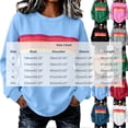 thumbnail image 3 of Binmer Women’s Rainbow Stripe Print Crew Neck Long Sleeve Sweatshirt, Loose Casual Pullover Top ,Sizes S-2XL, 3 of 6