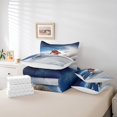 thumbnail image 4 of 7Pcs Ski Bedding Cool Skiing Comforter Set Twin, Skier Sports Fans Bed In A Bag (Comforter+Fitted+Flat Sheet+2 Pillowcases+2 Throw Pillow Covers) 7 Pieces Bed Set, 4 of 5