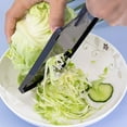 thumbnail image 5 of Adjustable Stainless Steel Mandoline Slicer for Vegetables, Includes Food Pusher and Cleaning Brush, Kitchen Tool( black), 5 of 5