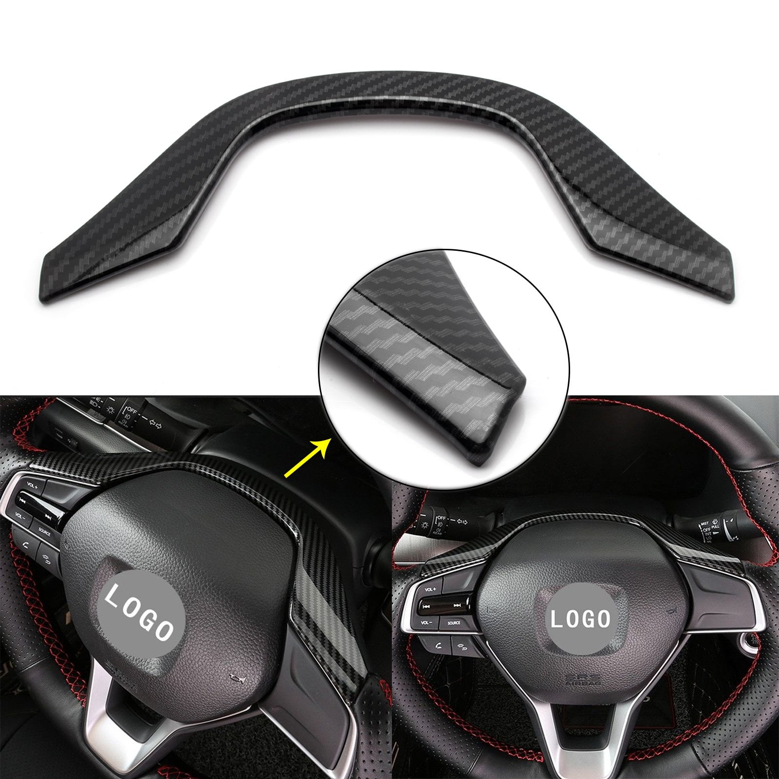 Xotic Tech for Honda Accord 2018 Steering Wheel Upper Frame Cover Trim ...