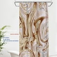 thumbnail image 2 of Marble Abstract Texture Decor Shower Curtain Liquid Natural Rose Abstract Art Polyester Fiber with Plastic Rings QuickDrying Waterproof for Bathtubs/Bathroom with (72"x36), 2 of 6