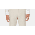 thumbnail image 2 of Cubavera Men's Flat Front Textured Linen Pants Dark Beige Size 46X30, 2 of 3