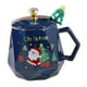 thumbnail image 3 of Taza de café navideña, taza de cerámica para café, leche, taza para beber, vajilla ligera azul, 3 of 9