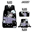 thumbnail image 1 of Kuromi Anime Mochila De Hombro Bolso De Lápices Conjunto Sanrio Mochilas escolares, 1 of 4