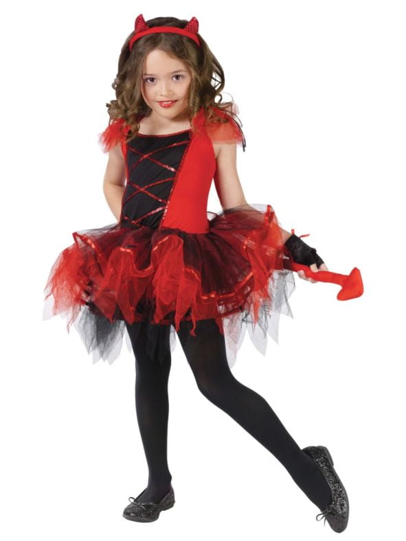 Red Devil Girls Halloween Costume - Walmart.com