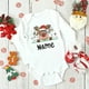 thumbnail image 4 of Body de bebé de ciervo personalizado con nombre, traje de fiesta de Navidad para recién nacido, mono para niño pequeño, ropa de manga larga para bebé, 4 of 5