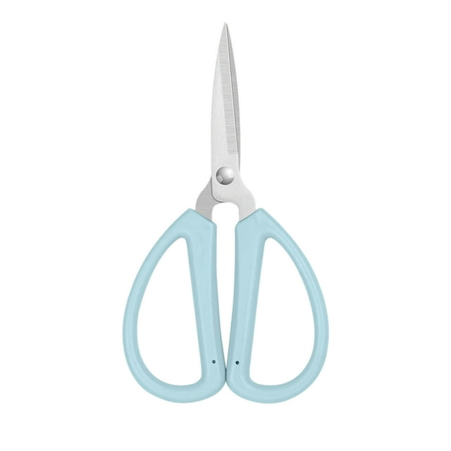 Binmer Stainless Steel Household Scissors For Office And Study Students Cutting Plastic Handles Cutting Fabrics Cutting Thread Ends Pointed DIY Small Scissors