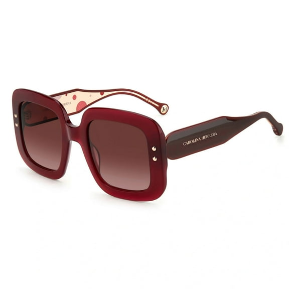 Carolina Herrera Burgundy Shaded Square Ladies Sunglasses CH 0010/S 0LHF/3X 52