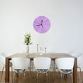 thumbnail image 2 of Wall Clocks Bright Ube PURPLE Decorative for Living Room Kitchen Home Bedroom, 2 of 5