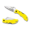 thumbnail image 1 of Spyderco Knives Ladybug 2 Salt Lockback Yellow FRN Serrated H2 Stainless LYLS3  Cuchillo, 1 of 4