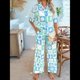 thumbnail image 5 of Conjunto de 2 Piezas de Chándal de Verano para Playa con Camisa de Corta y Botones para Mujer, Top Estampado, Pantalones Cortos de Descanso Tablero de Ajedrez M, 5 of 10
